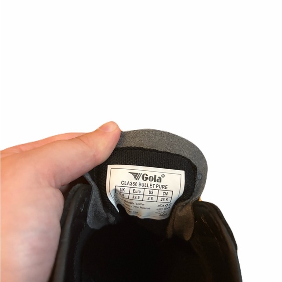 Gola Bullet Sneaker Women's Black/Matcha/Coral Leather/Suede Size 8.5 - Picture 6 of 10